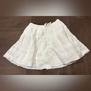 Elegant White Lace Skirt